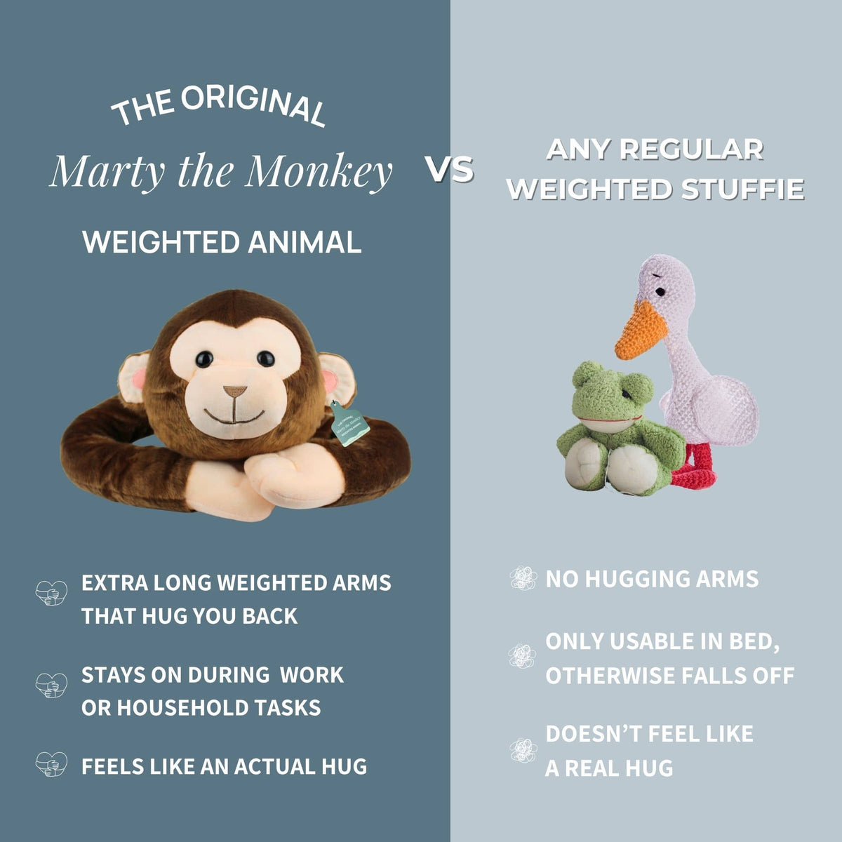 Marty the Monkey Weighted Animal